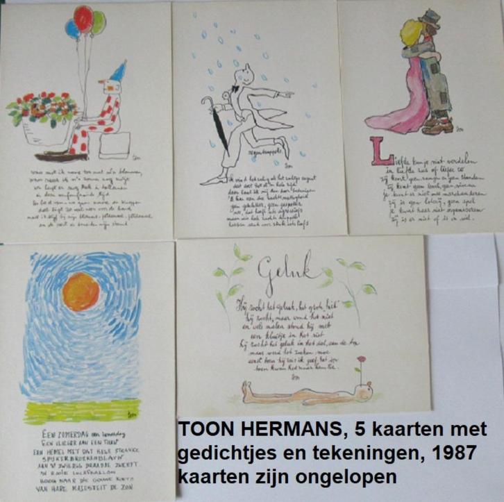KINDERZEGELAKTIE, kaarten 1987 TOON HERMANS, Verzamelen, Ansichtkaarten | Themakaarten, Ongelopen, 1980 tot heden, Overige thema's