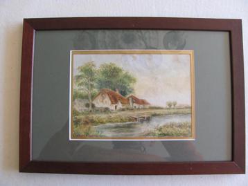 William Henry Harford (1840-1917): Originele antieke aquarel beschikbaar voor biedingen