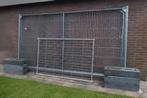ca. 16 m. bouwhek met loopdeur en toebehoren, Ophalen, Met poort, Overige typen, Zo goed als nieuw