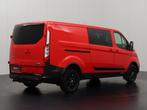 Ford Transit Custom 2.0TDCI 130PK Lang Dubbele Cabine Trail, Auto's, Gebruikt, Zwart, Leder, Lederen bekleding