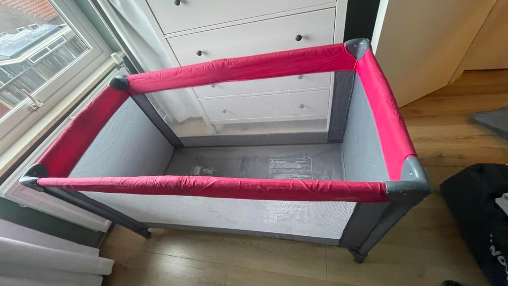 TopMark Campingbedje met verhoger, Kinderen en Baby's, Babywiegjes en Ledikanten, Gebruikt, Reisbedje, Ophalen