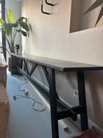 Lange zwarte sidetable - handgemaakt, Ophalen, 200 cm of meer, Zo goed als nieuw, Overige houtsoorten