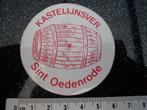 sticker kastelijnsvereniging sint oedenrode logo cafe bier, Verzamelen, Bedrijf of Vereniging, Zo goed als nieuw, Verzenden