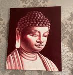 Buddha canvas schilderij in goede staat., 50 tot 75 cm, Ophalen of Verzenden, Zo goed als nieuw, Schilderij