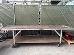 Aluminium werkbank, werktafel 3m op wielen, Ophalen, Gebruikt, 70 tot 120 cm