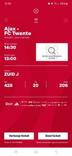 1 kaart Ajax Twente vak 428, Tickets en Kaartjes, Sport | Voetbal, Eén persoon
