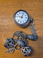 Zilveren antieke zakhorloge, Ophalen of Verzenden, Zilver, Overige merken, Onbekend