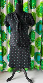 King Louie polkadot set rok en blouse/shirt XS/S, King Louie, Ophalen of Verzenden, Zo goed als nieuw