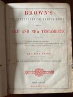 Oude Bijbel met Commentaar John Brown van Haddington 1860., Ophalen of Verzenden
