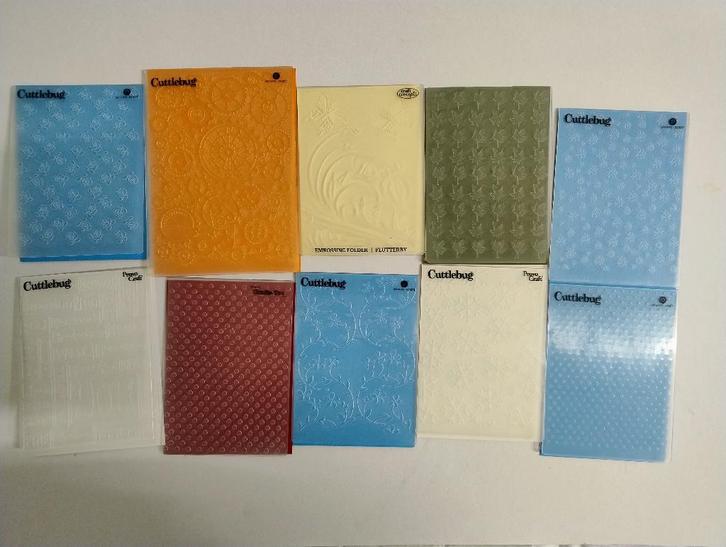 Embossingfolders (31 stuks), Hobby en Vrije tijd, Kaarten | Zelf maken, Zo goed als nieuw, Pons of Mal, Overige thema's, Ophalen of Verzenden