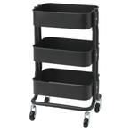 Nieuw in doos: Ikea RÅSHULT zwarte trolley, Ophalen of Verzenden, Nieuw