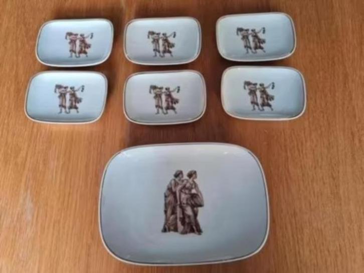 Bavaria Jaeger RMR Mooie schoteltjes 7st., Antiek en Kunst, Antiek | Servies compleet, Ophalen of Verzenden