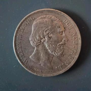 zilveren 2½ Gulden Willem III 1872 beschikbaar voor biedingen