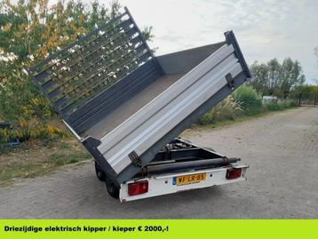 Driezijdige elektrisch kipper / kieper € 2000,-! beschikbaar voor biedingen