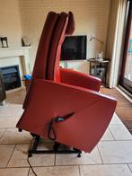 Sta-op-stoel Prominent met massagestand, Huis en Inrichting, Fauteuils, Gebruikt, 125 tot 150 cm, Leer, Ophalen of Verzenden