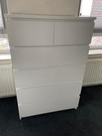 Malm ikea 6 ladenkast wit., Huis en Inrichting, Kasten | Ladekasten, Ophalen, 50 tot 100 cm, Zo goed als nieuw, 3 of 4 laden