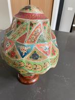 Handgemaakte Kamelenhuid Naqashi Lamp, Ophalen of Verzenden, Zo goed als nieuw, Overige materialen, Minder dan 100 cm