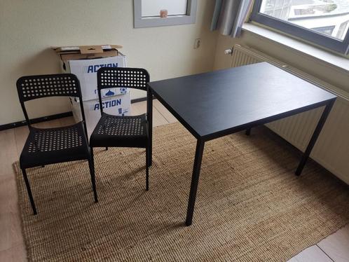 Tafel + 2 stoelen Ikea, Huis en Inrichting, Tafels | Eettafels, Gebruikt, 100 tot 150 cm, 100 tot 150 cm, Vier personen, Rechthoekig