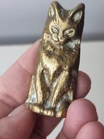 Antiek koperen messing poes kat, Antiek en Kunst, Antiek | Koper en Brons, Ophalen of Verzenden