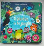 Usborne Geluiden in de Jungle - Geluidsboek, Boeken, Kinderboeken | Baby's en Peuters, Usborne, Ophalen of Verzenden, Zo goed als nieuw