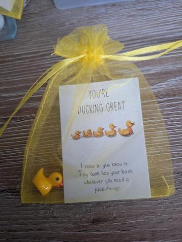 Kleine kaartjes/cadeautjes beschikbaar voor biedingen