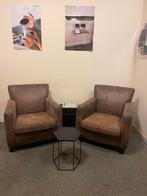 Twee comfortabele fauteuils, Ophalen, Gebruikt, Stof, 75 tot 100 cm