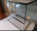 Terrarium glazen hok knaagdier reptielen, Ophalen, Gebruikt, 60 tot 90 cm, Minder dan 75 cm