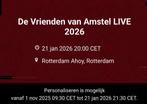 2x kaarten vrienden van Amstel live 21 januari, Tickets en Kaartjes, Twee personen, Januari
