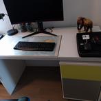 Simpel bureau met ladekastje, Ophalen, Zo goed als nieuw