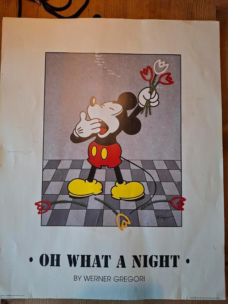 Mickey Mouse - Werner Gregori, Antiek en Kunst, Kunst | Tekeningen en Foto's, Ophalen of Verzenden
