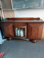 Dressoir antiek152 x 47 x 82, Huis en Inrichting, Kasten | Dressoirs, Ophalen, Gebruikt, Glas, 150 tot 200 cm