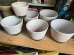 Vintage bloempotten van Adco, Tuin en Terras, Bloempotten, Rond, Ophalen of Verzenden, Zo goed als nieuw, Aardewerk