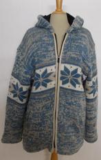 Noors/Zweeds 100% wol windstopper vest met capuchon! L, Kleding | Dames, Blauw, Maat 42/44 (L), Zo goed als nieuw, Verzenden