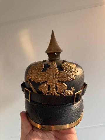 pinhelm pickelhaube wo2 origineel duits pruissen beschikbaar voor biedingen