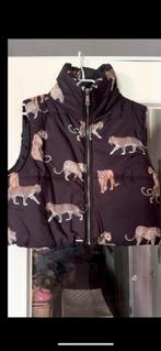 Luipaard panterprint Bodywarmer Maat M panter zwart bruin, Maat 38/40 (M), H&M, Zwart, Ophalen of Verzenden
