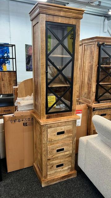 Wandkast industrieel mango 55 x 220 x 45 NIEUW beschikbaar voor biedingen