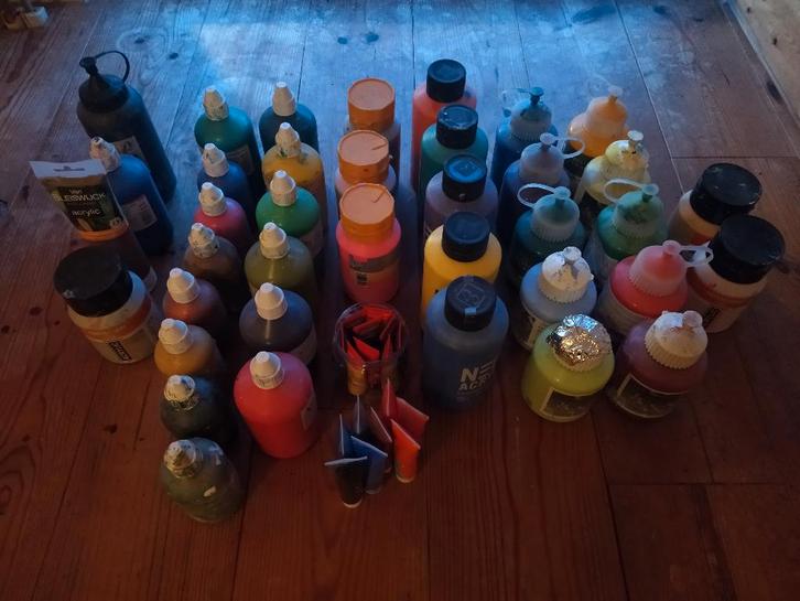 Acrylverf & Shellak, Hobby en Vrije tijd, Schilderen, Gebruikt, Acrylverf, Ophalen