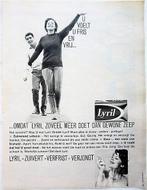 3 vintage advertenties reclames Lyril zeep 1962 schoonheid, Ophalen of Verzenden, Gebruikt, Overige typen