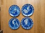 4 delfts blauwe borden Rembrandt en Vermeer, Antiek en Kunst, Ophalen of Verzenden