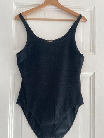 Zwarte body met subtiel glittertje, maat L beschikbaar voor biedingen