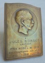 Bronzen plaque medaille nobel prijs 1919, Ophalen of Verzenden