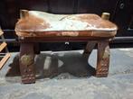 Retro Egyptisch Kamelen Zadelbankje, Ophalen, Gebruikt, Hout