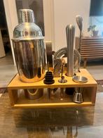 Cocktail Set Bar Deluxe - Bamboe, Ophalen of Verzenden, Zo goed als nieuw