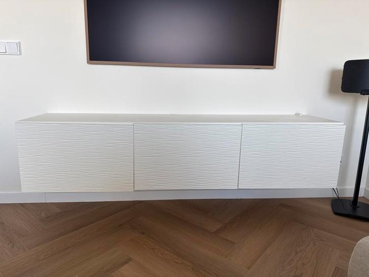 IKEA Besta TV Meubel - Wit Laxviken - 180cm, Huis en Inrichting, Kasten | Televisiemeubels, Gebruikt, Minder dan 100 cm, 150 tot 200 cm