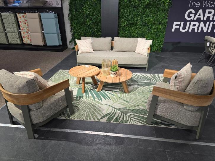 4 Seasons Varenna loungeset 5 delig showmodel, Tuin en Terras, Tuinsets en Loungesets, Zo goed als nieuw, Loungeset, Overige materialen