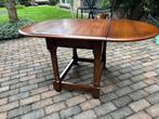 Antieke Eiken Hangoor Tafel / Gateleg Table, Ophalen