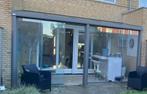 Alluminium overkapping met glazen schuifdeuren., Tuin en Terras, Overkappingen, Ophalen, Gebruikt
