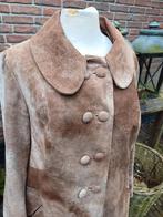 Leren Suède jas couture handmade 40 handmade, Ophalen of Verzenden, Zo goed als nieuw, Maat 38/40 (M), Beige