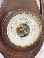 Antiek 1900-10 Veranderlyk Barometer Weerstation donkerhout, Ophalen of Verzenden, A, A, A