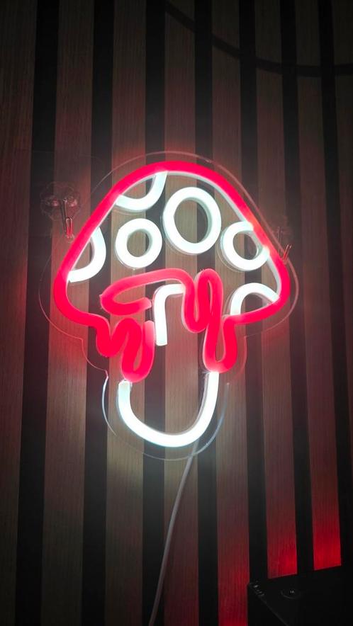 Paddestoel neon lamp, Muziek en Instrumenten, Licht en Laser, Nieuw, Licht, Kleur, Ophalen of Verzenden